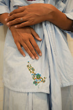 Handcrafted Pastel Bloom Midi Onepiece