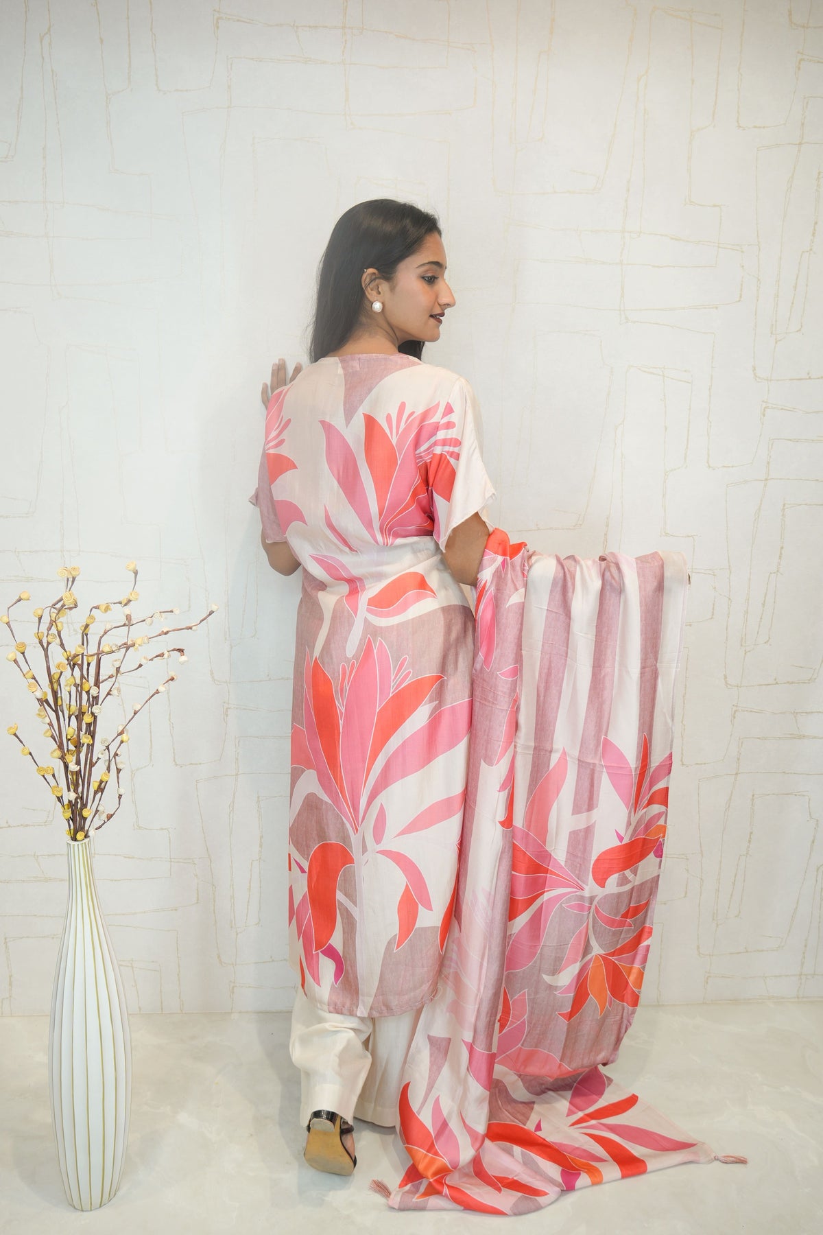 Light Pastel Pink Kurta Set with Dupatta