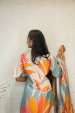 Off-White Kurta Set with Dupatta