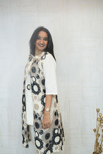 Embroidered Lace Long Shrug with Kurta and Pants (3-Piece)