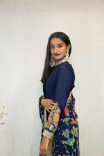 Parrot Embroidered Anarkali Suit with Dupatta