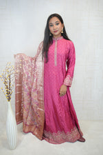 Embroidered Anarkali 3-Piece Set