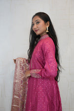 Embroidered Anarkali 3-Piece Set