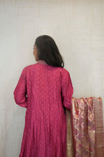 Embroidered Anarkali 3-Piece Set