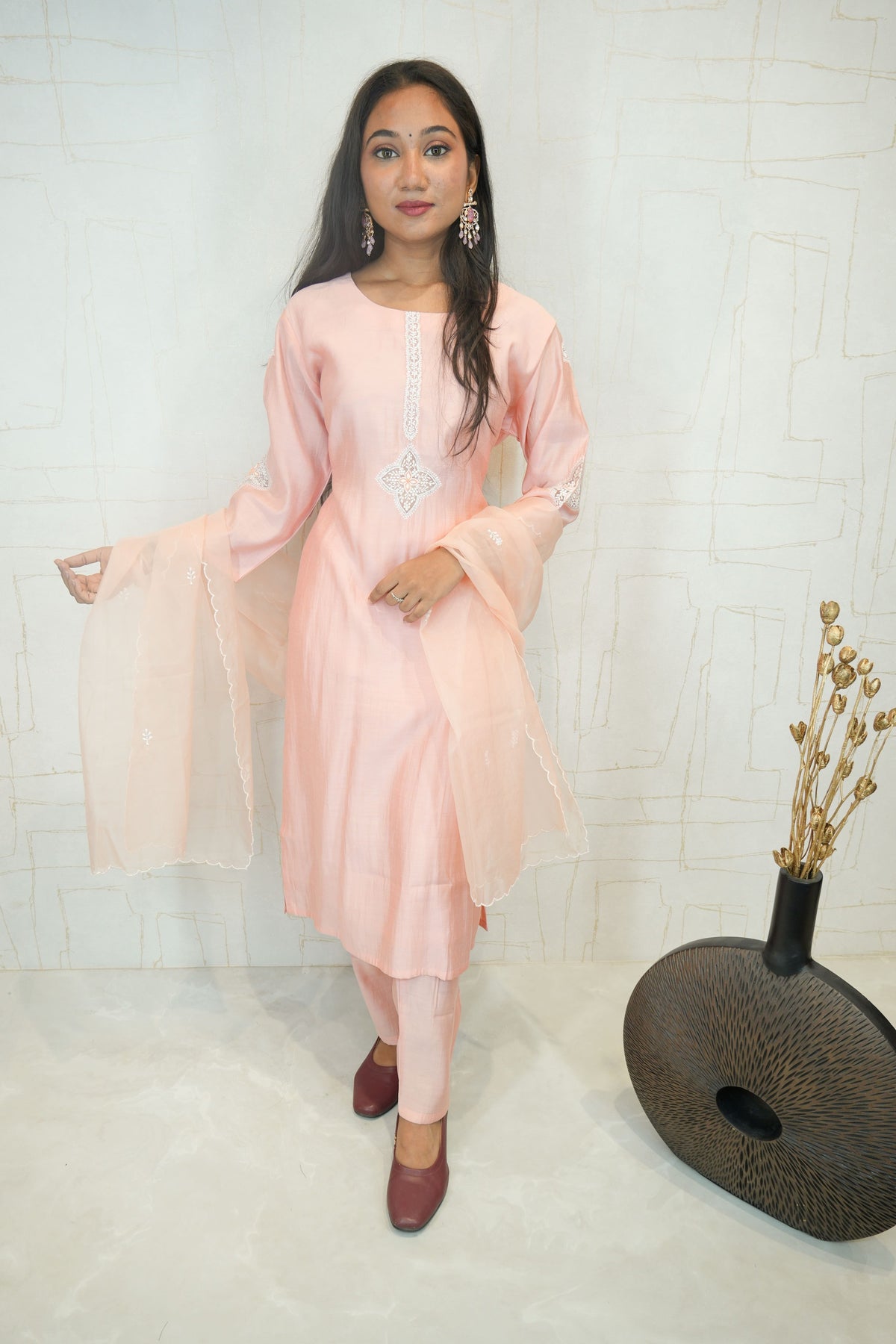 Blush Pink Ready-to-Wear Ethnic Dress