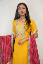 Mustard Yellow Ethnic Kurta Set