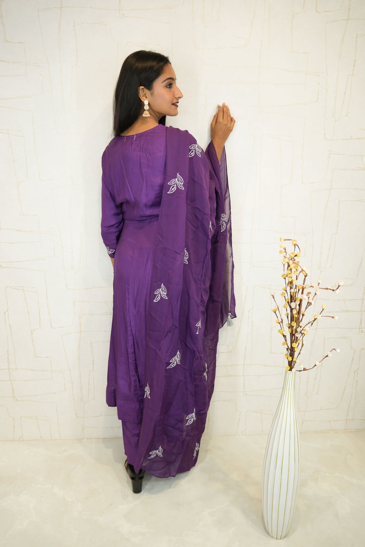 Embroidered Kurta Set with Dupatta