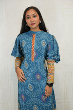 Embroidered Straight Cut Bandhani Kurti with Intricate Traditional Detailing