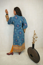Embroidered Straight Cut Bandhani Kurti with Intricate Traditional Detailing