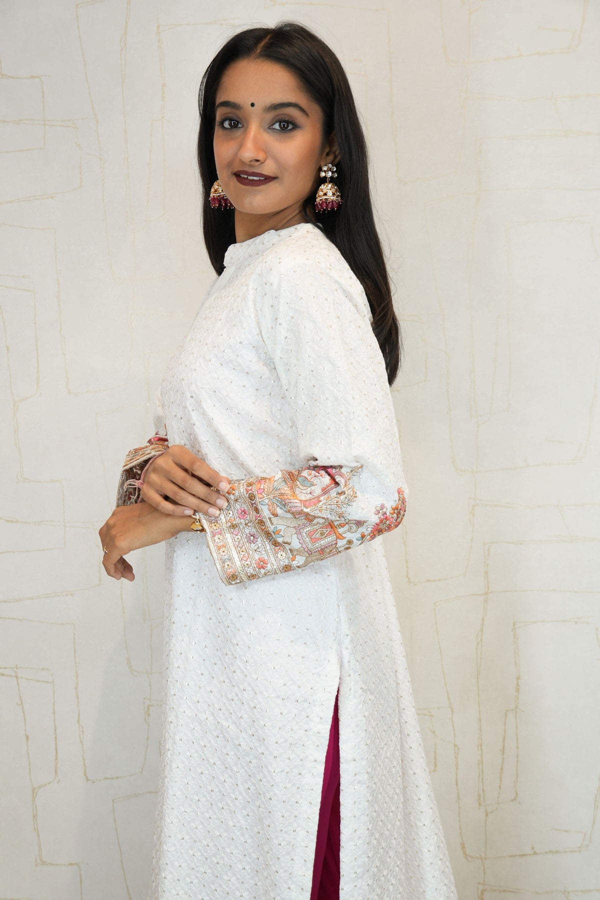 Elegant White Kurti (XXL)