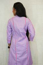 Lilac Straight Kurta with Plazzo Set