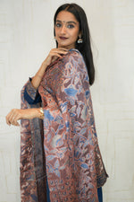 Empress Blue Ethnic Suit with Ornate Dupatta