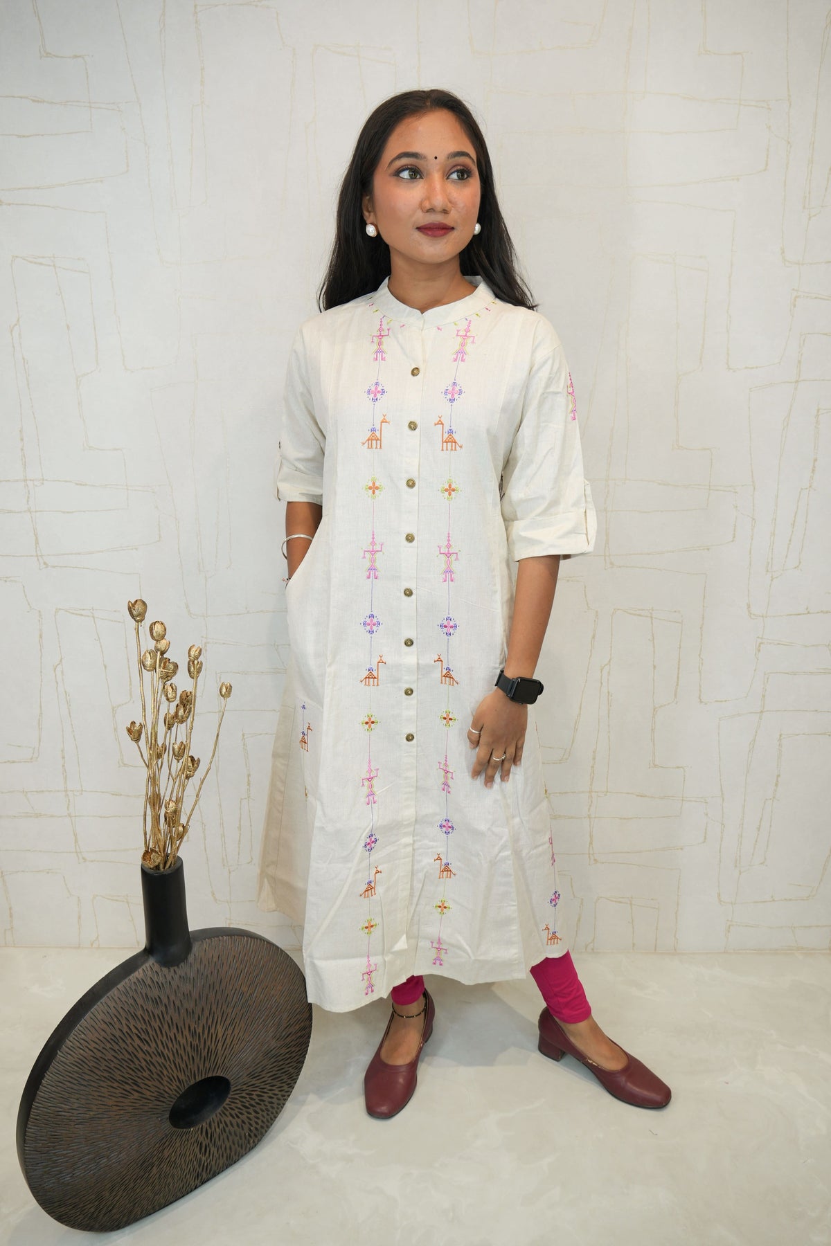 Handmade Sufee Embroidery Kurta