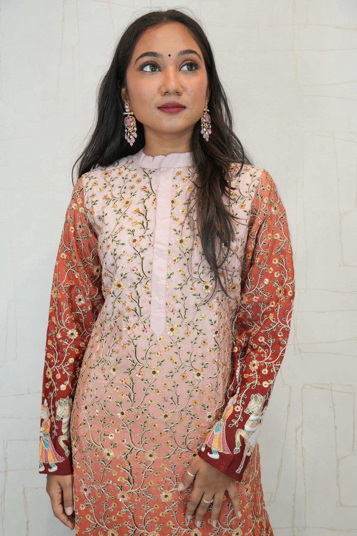 Embroidered Straight Kurta