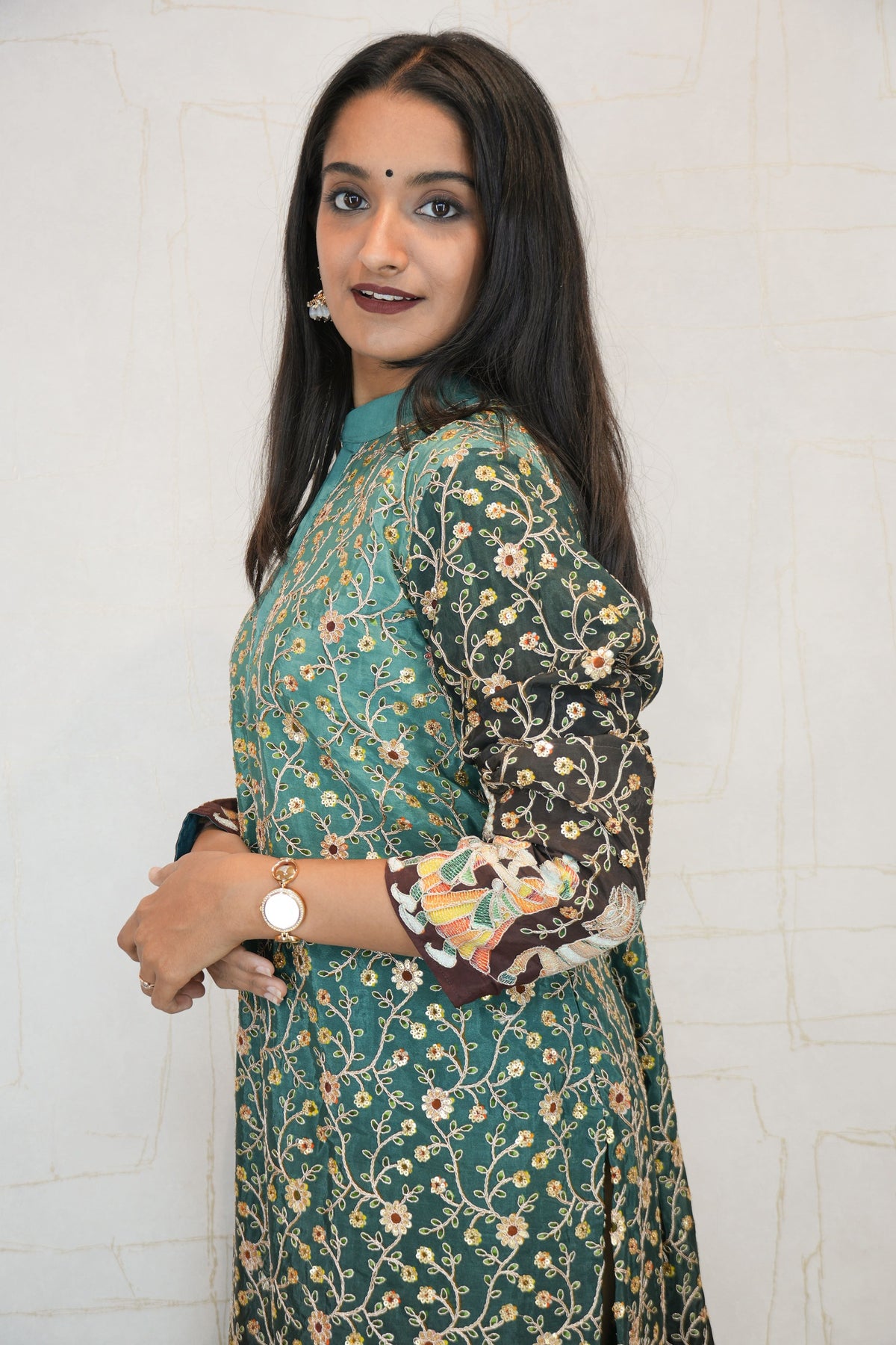 Embroidered Straight Kurta