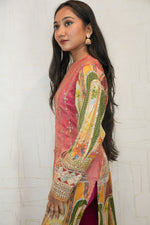 Embroidered Detailing Straight Kurti