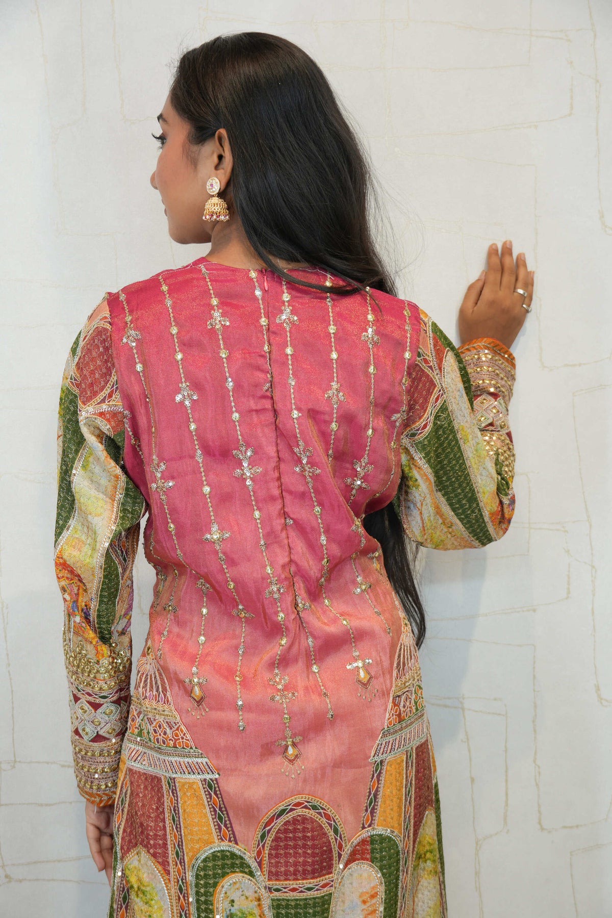 Embroidered Detailing Straight Kurti