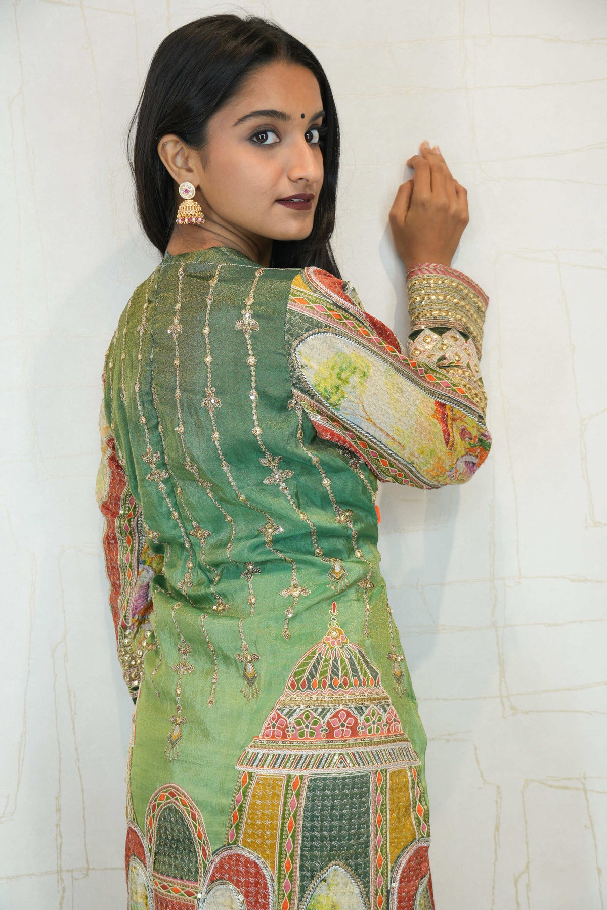 Embroidered Detailing Straight Kurti