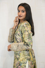 Olive Green Ready-to-Wear Ethnic Kurti