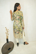 Olive Green Ready-to-Wear Ethnic Kurti
