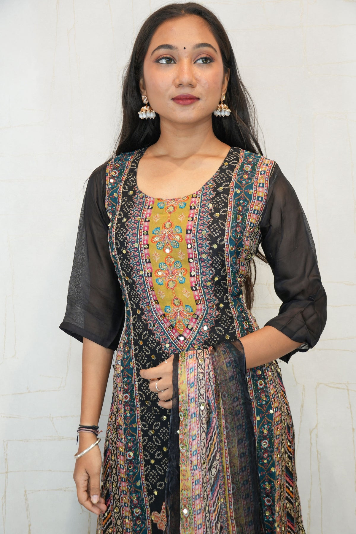 Traditional Embroidered Kurta Set