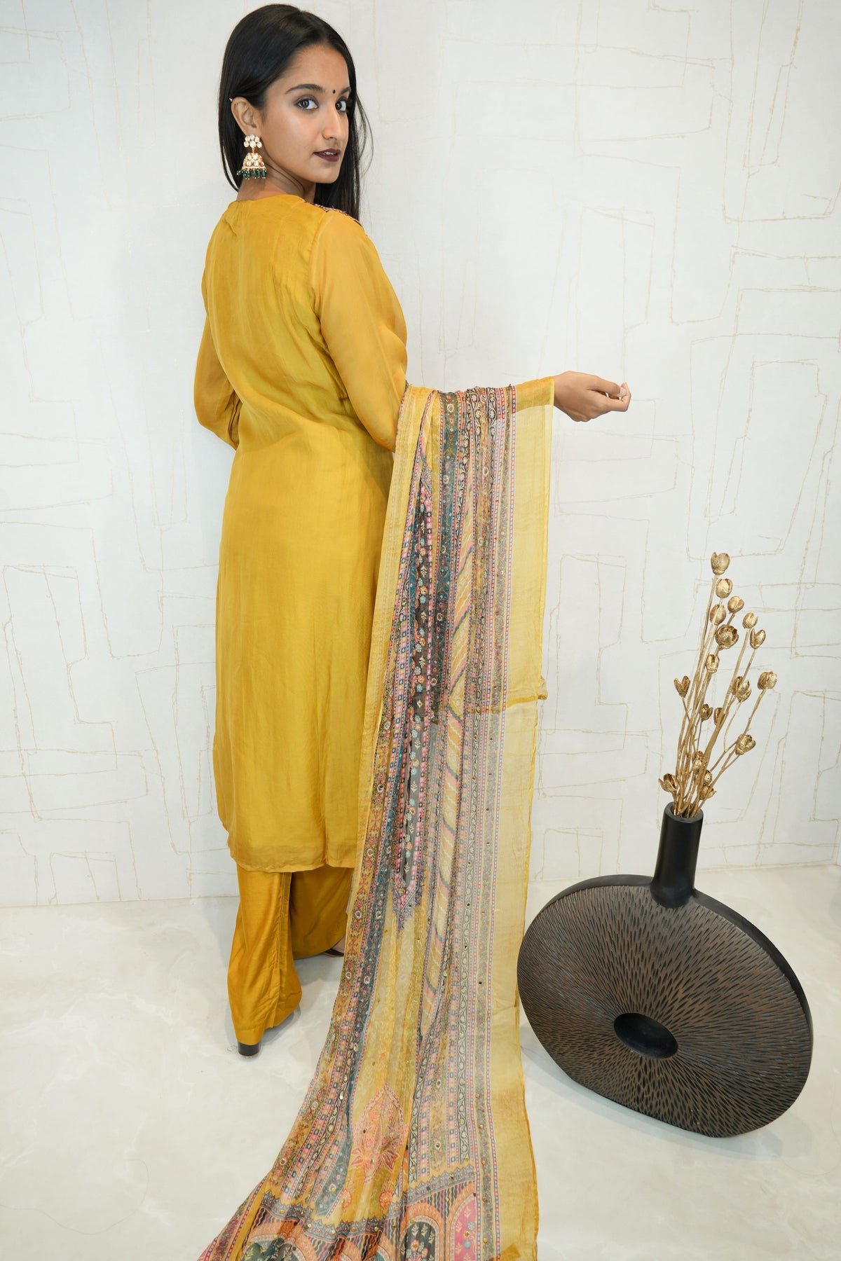 Traditional Embroidered Kurta Set