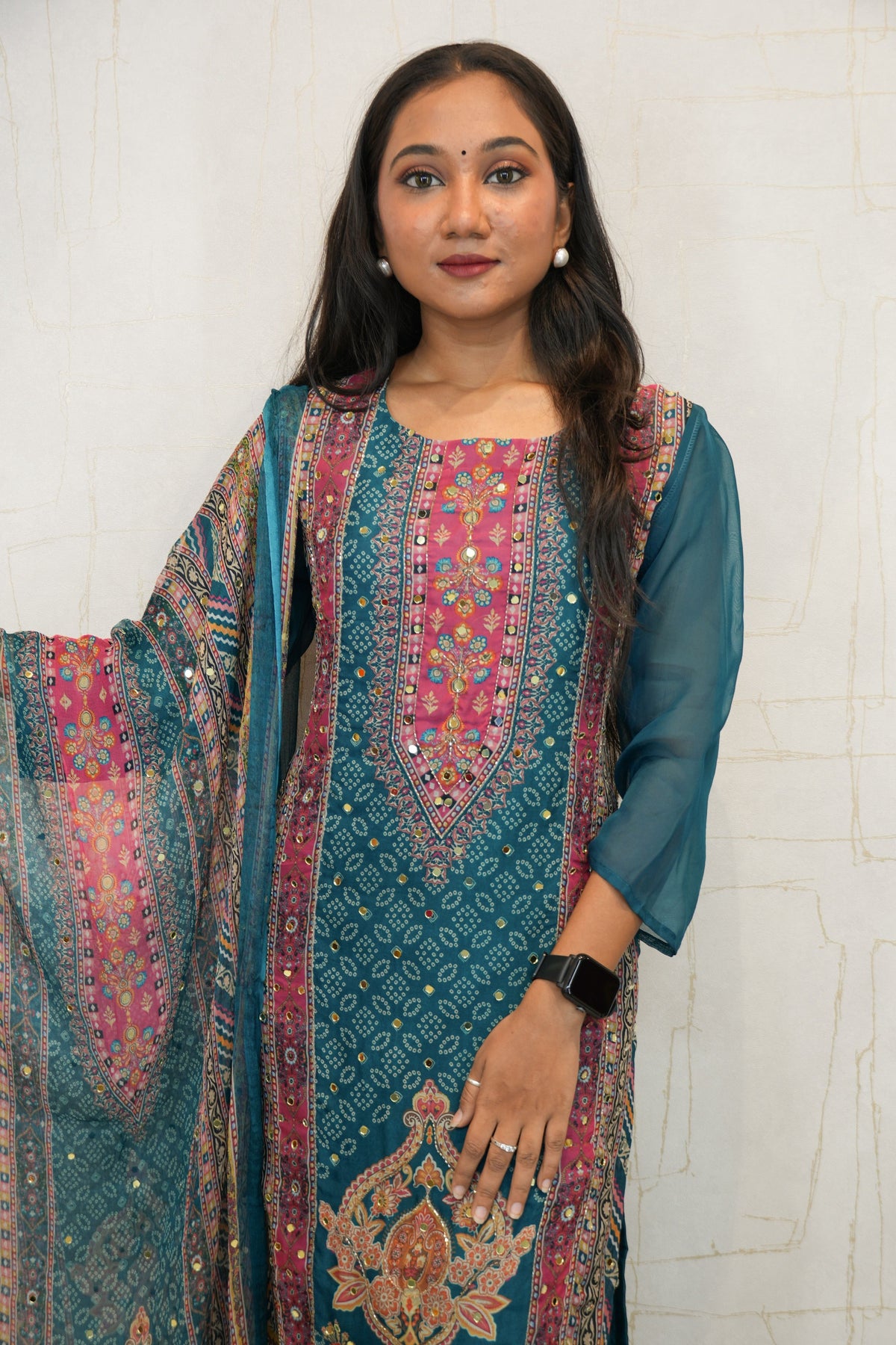 Traditional Embroidered Kurta Set