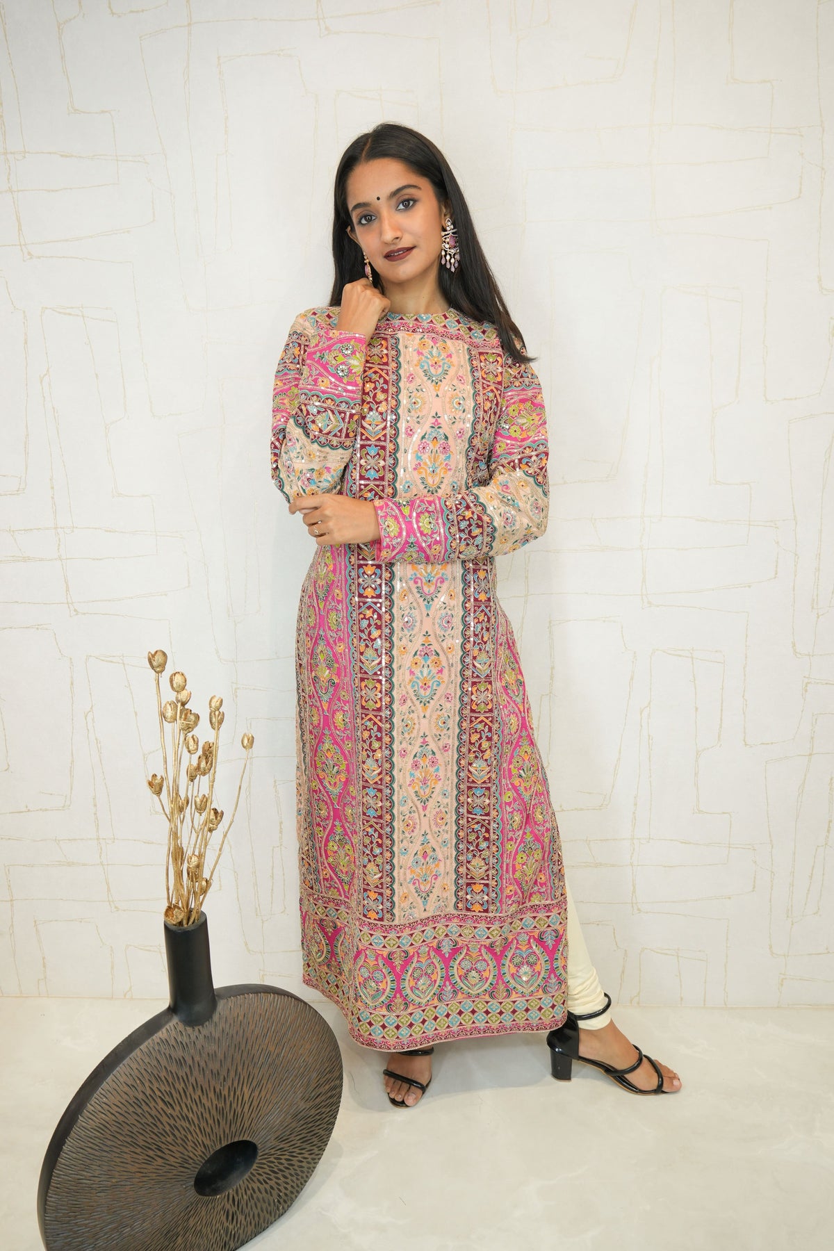 Royal Heritage Luxury Embroidered Kurti