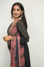 Traditional Embroidered Kurta Set (Black, Green, Mustard)