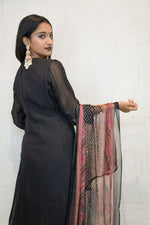 Traditional Embroidered Kurta Set (Black, Green, Mustard)