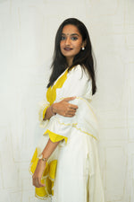 White Ready-to-Wear Ethnic Dress