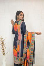 Deep Blue Traditional Embroidered Kurta Set