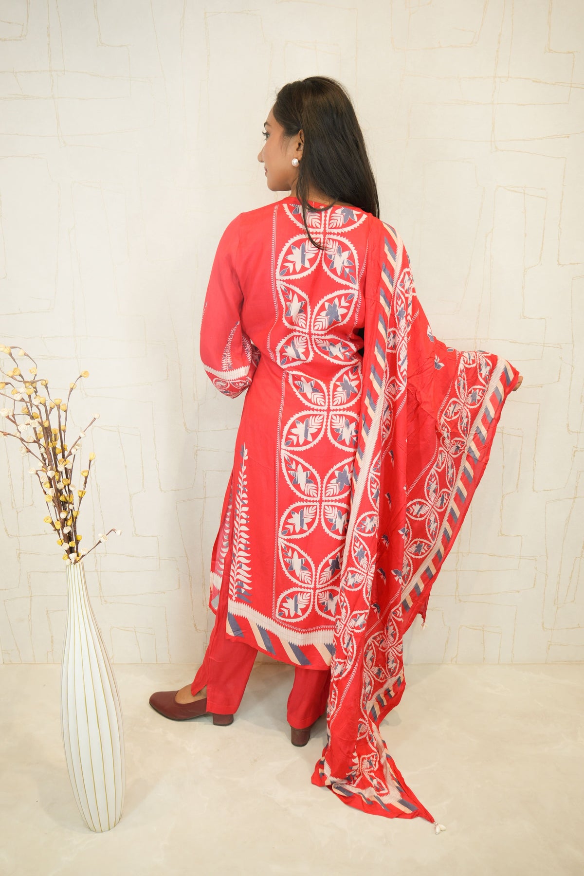 Red Ready-to-Wear Ethnic Dress
