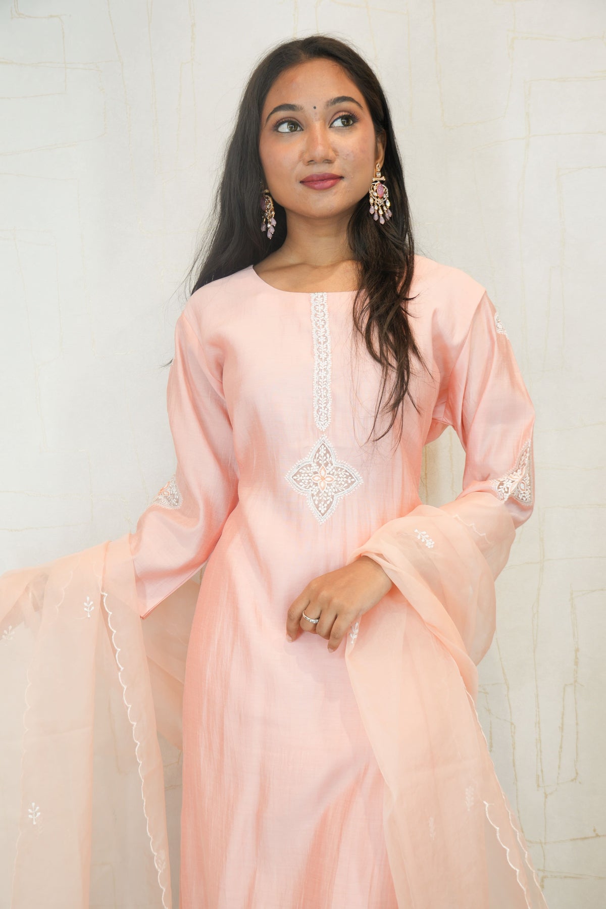 Blush Pink Ready-to-Wear Ethnic Dress