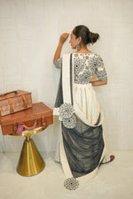 Ivory Black Navratri Lehenga Set