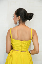 Handcrafted Yellow Kutchhi Navratri Lehenga Choli