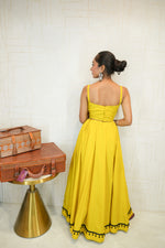 Handcrafted Yellow Kutchhi Navratri Lehenga Choli