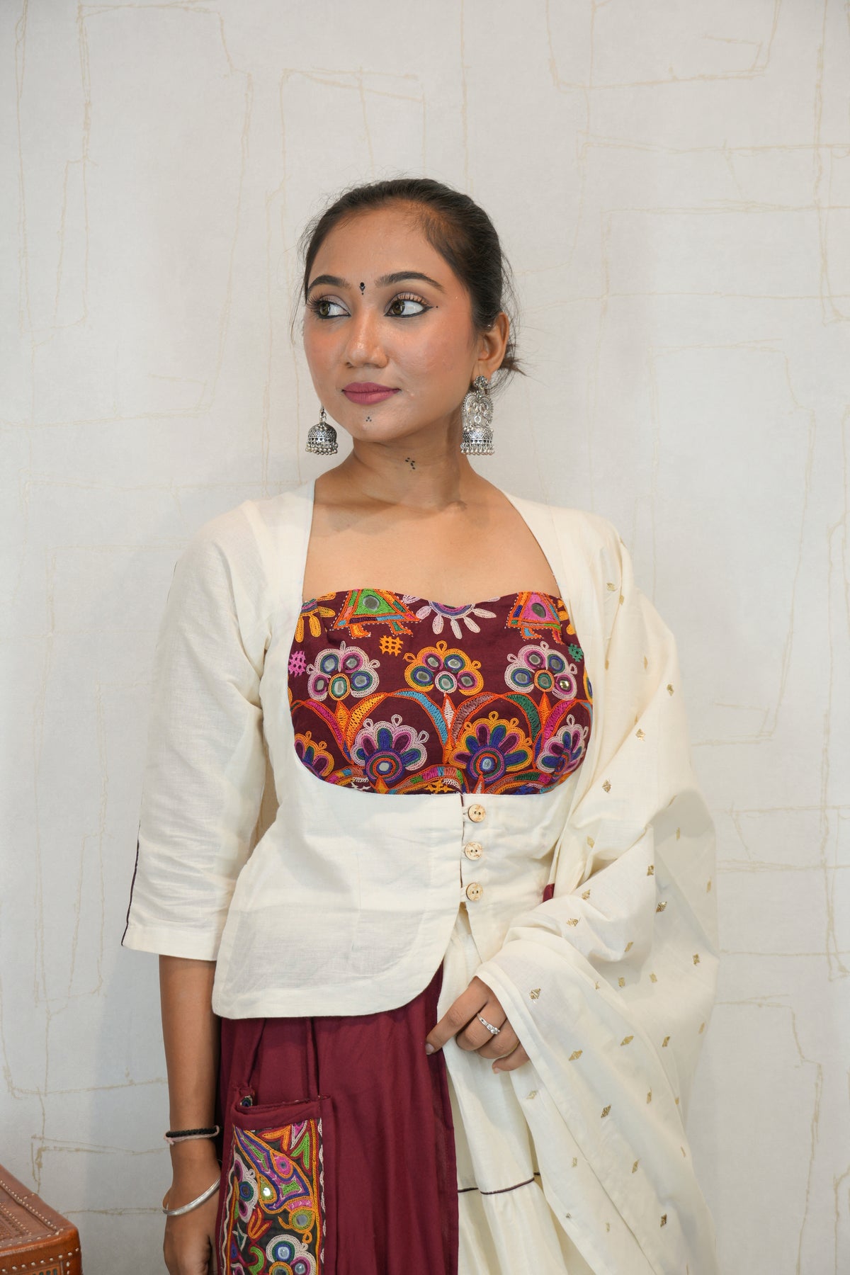 Handcrafted Kutchhi Embroidered Navratri Lehenga Set