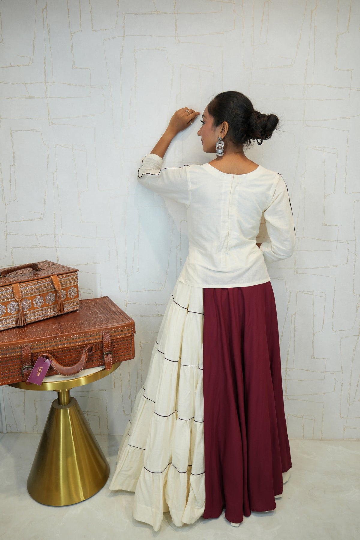 Handcrafted Kutchhi Embroidered Navratri Lehenga Set