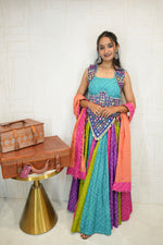 Vibrant Bandhani Navratri Lehenga Set