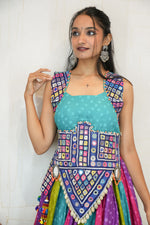 Vibrant Bandhani Navratri Lehenga Set