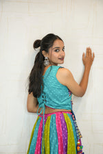 Vibrant Bandhani Navratri Lehenga Set