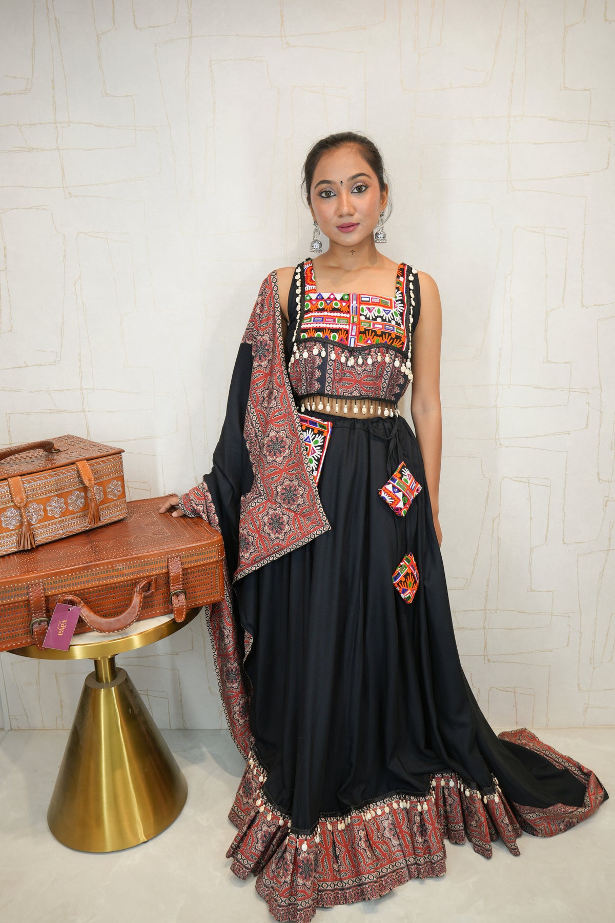 Handcrafted Kutchhi Embroidered Navratri Lehenga Set