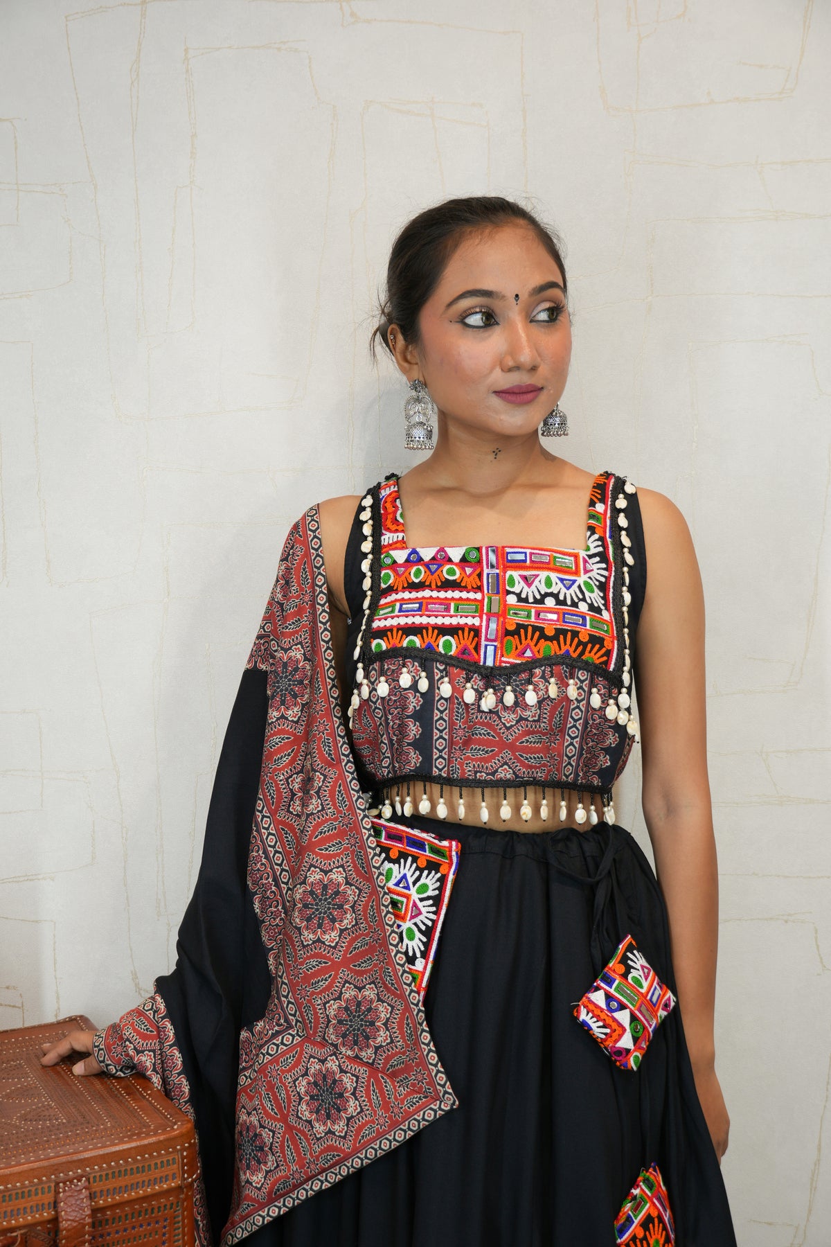 Handcrafted Kutchhi Embroidered Navratri Lehenga Set