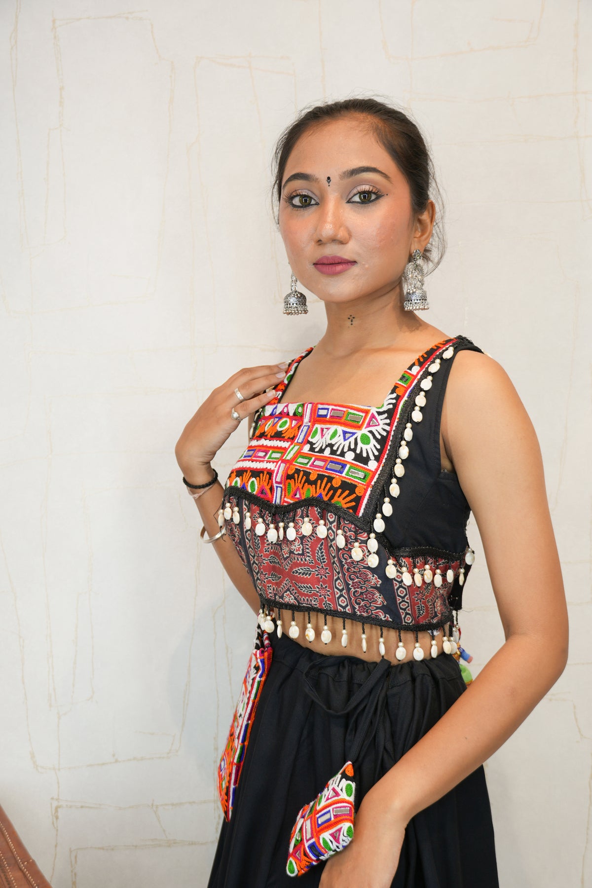 Handcrafted Kutchhi Embroidered Navratri Lehenga Set