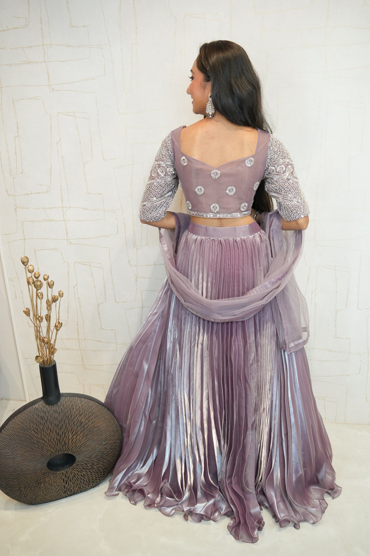 Designer Embroidered Crop Top