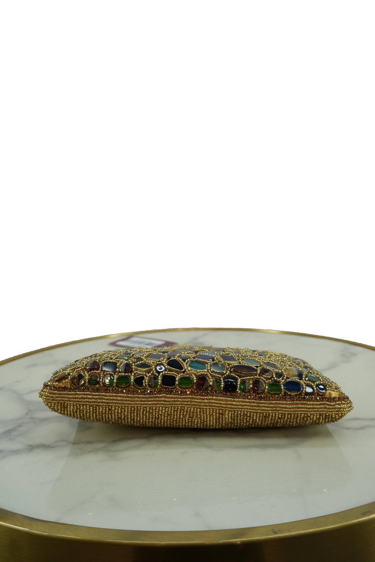 Multicolor Mosaic Embellished Clutch