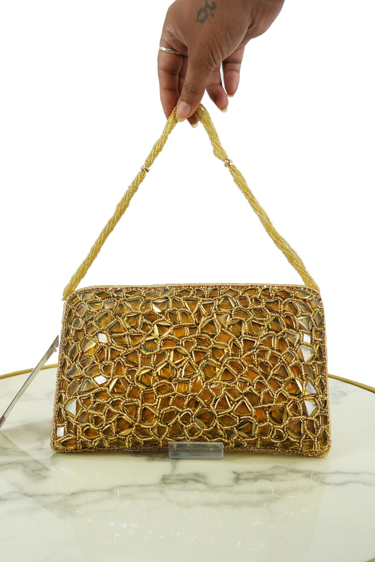 Cutdana Embellished Clutch