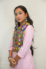 Pink Embroidered Top with Patiala Salwar Set