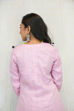 Pink Embroidered Top with Patiala Salwar Set